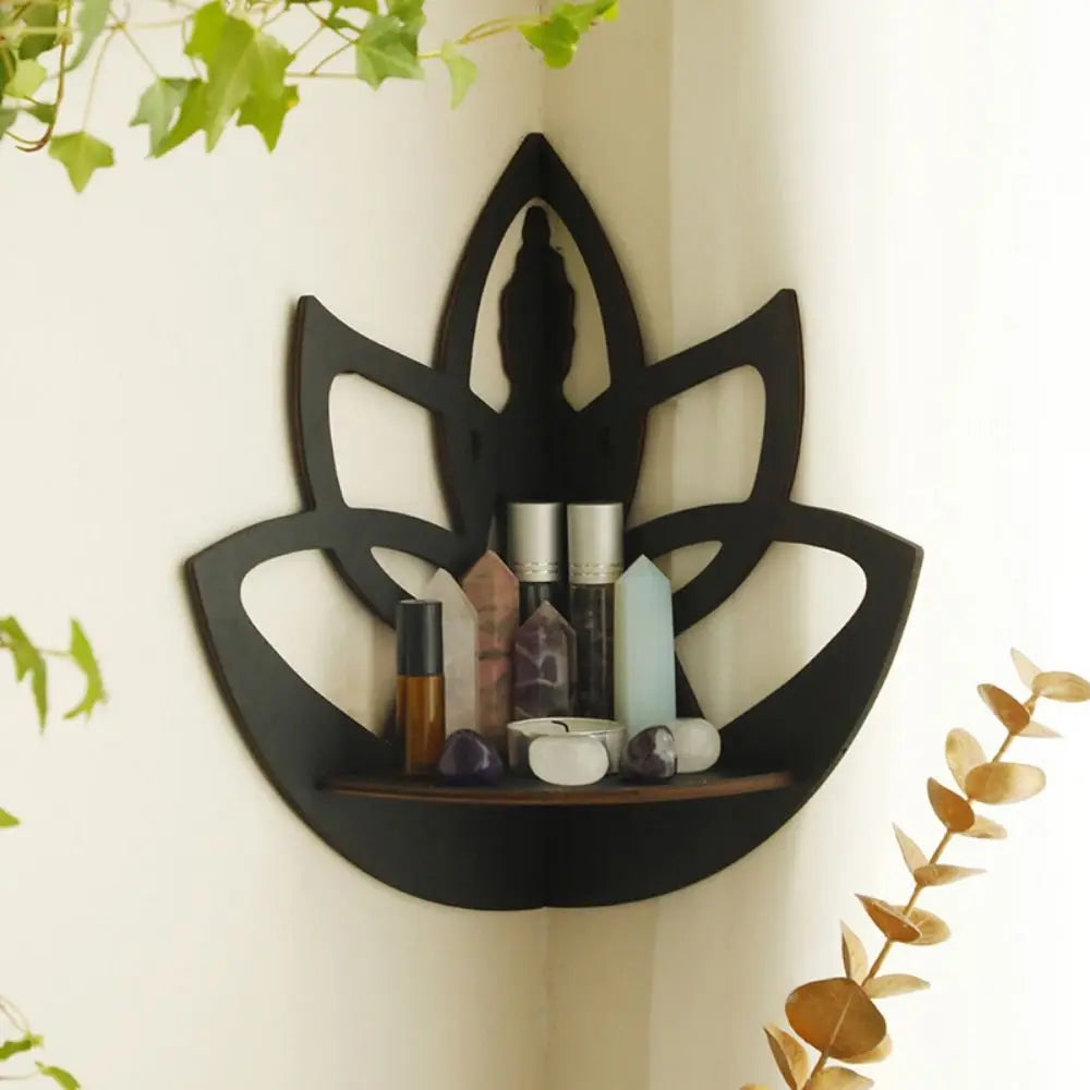 Lotus Buddha Crystal Shelf