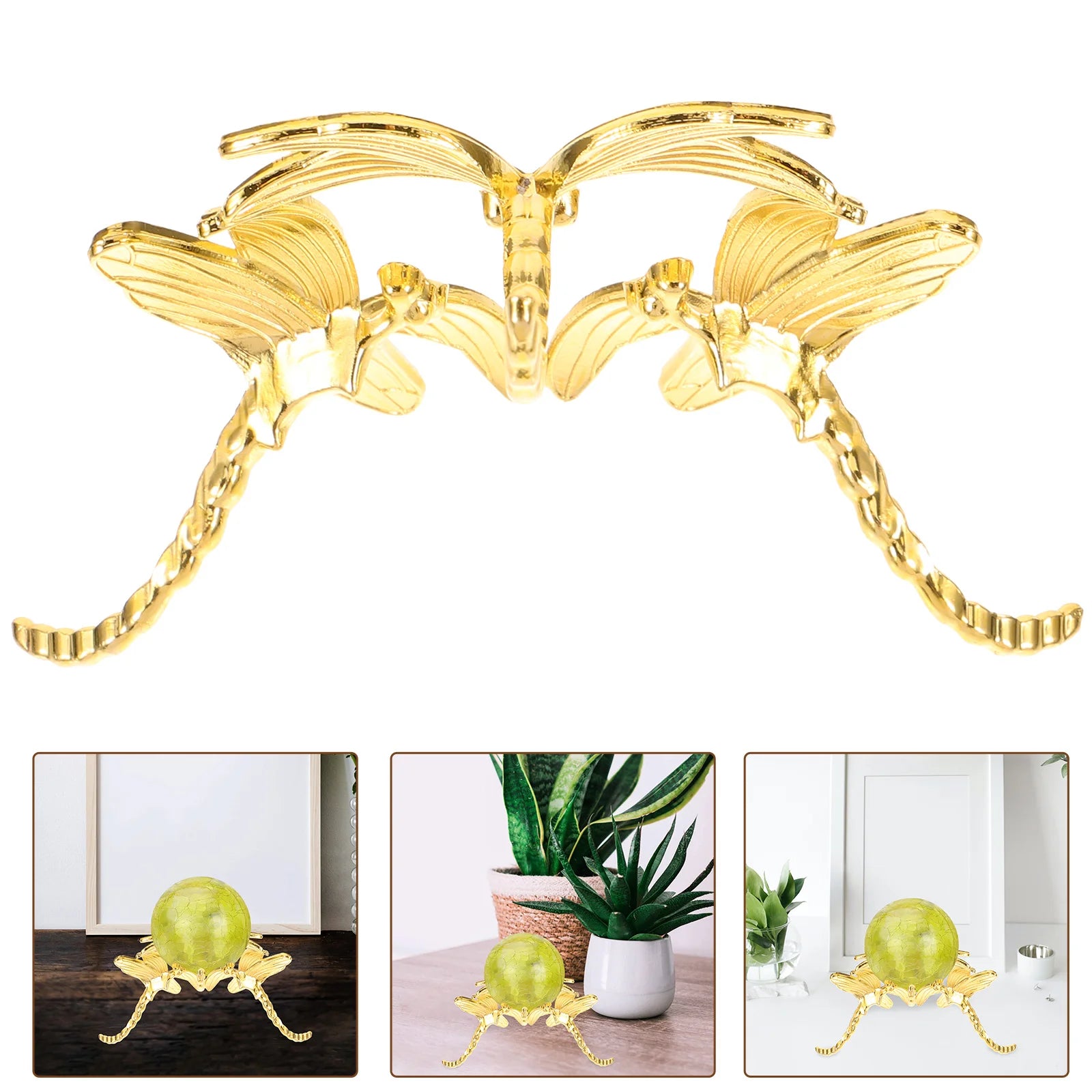 Dragonfly Shaped Crystal-Ball Holder