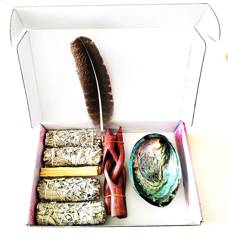 Home Cleansing & Smudging Kit with White Sage